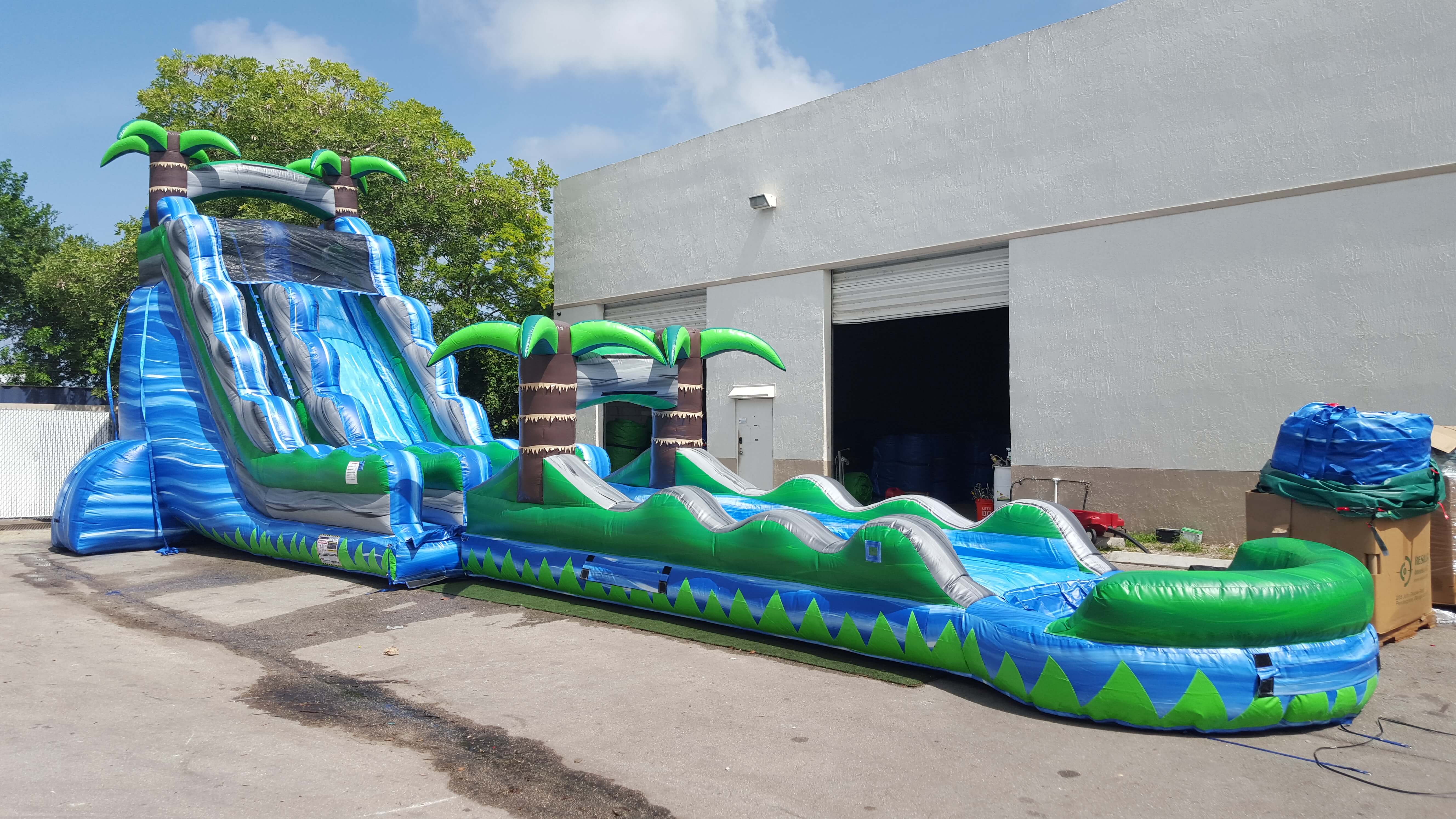 slip and slide pools
